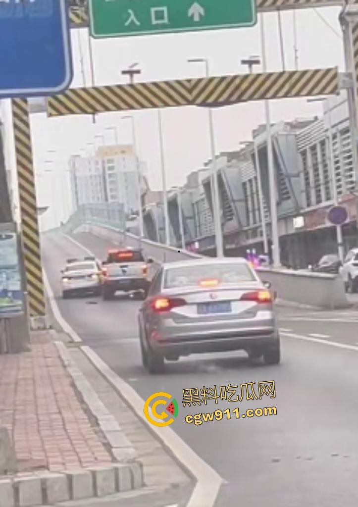 石家庄现实版侠盗飞车！欲跳桥自杀男子反转抢警车狂飙撞飞路人，警方围堵抓捕直接撞烂警车！-6